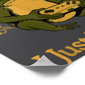 Fartin Japanese Sometimes I Gamer Frog Just Laugh ポスター (角)