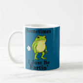 Fartin Just Sometimes I Frog Journey コーヒーマグカップ (左)
