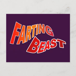 FARTING BEAST - innuendo笑わされるユーモア ポストカード