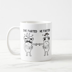 Farting Bug Humor コーヒーマグカップ