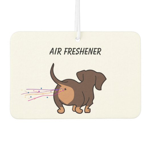 Farting Dachshund カーエアーフレッシュナー (正面)