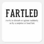 FARTLEDジョークパパおもしろいことわざオフィス職人 スクエアシール (正面)