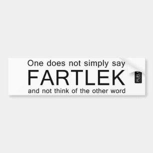 Fartlek バンパーステッカー