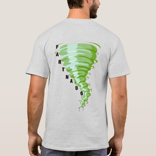 Fartnado Green Gas Tornado Lightのユニセックス返却 Tシャツ (裏面)