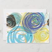 FARTSYアートバーバルミツワーパーティーカード 招待状 (裏面)