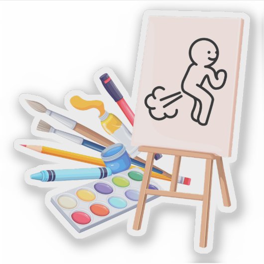 "fARTwork" シール (正面)