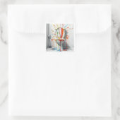 "fARTwork" スクエアシール (バッグ)