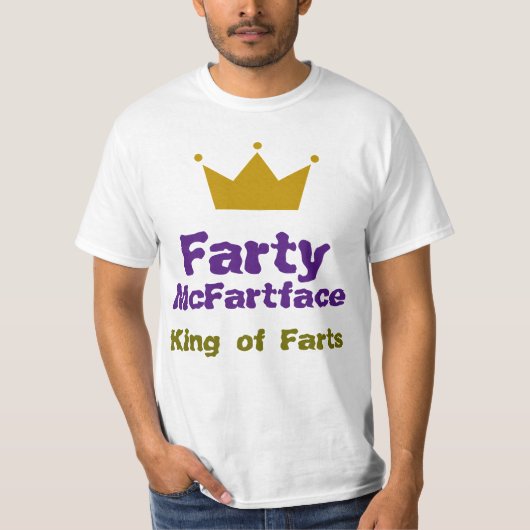 - Farty McFartface屁の王 Tシャツ (正面)