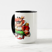 Faschingsprinz lange Nase - Fasching Karneval マグカップ (正面左)