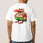 Faschingsprinz mit langer Nase - Fasching Karneval Tシャツ (裏面)