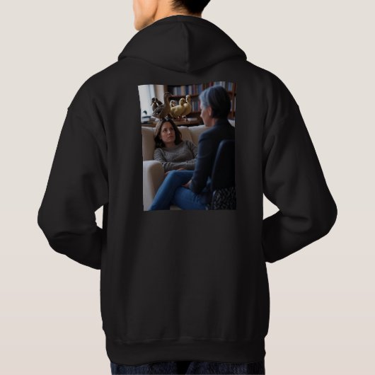 Fascination With Ducks men black hoodie back パーカ (裏面)