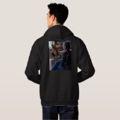 Fascination With Ducks men black hoodie back パーカ (裏面フル)
