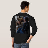 Fascination With Ducks men black long shirt back Tシャツ (裏面フル)