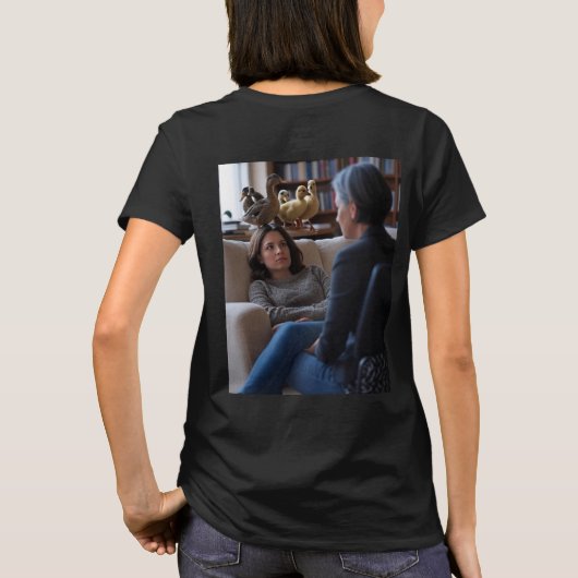 Fascination With Ducks women black T-shirt back Tシャツ (裏面)