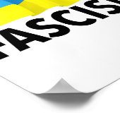Fascism - Censored With Ukrainian Flag  ポスター (角)