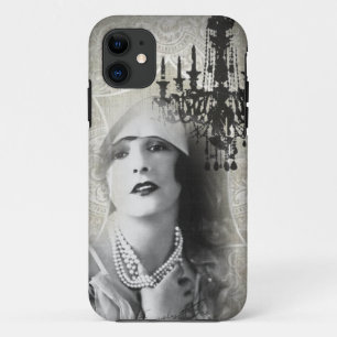 Fashionシャンデリアのヴィンテージのパリのshabbychic女性 iPhone 11 ケース