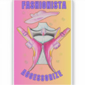 Fashion accessories women's sticker  シール (正面)