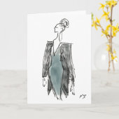 Fashion Blazer Card カード (黄色い花)