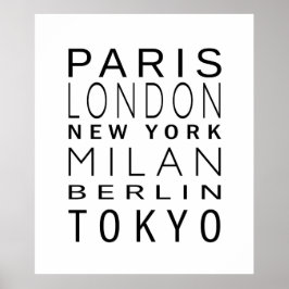 Fashion Capitals Poster ポスター