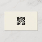 Fashion Designer Mannequin Torso QR Code Custom 名刺 (裏面)