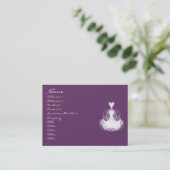 #Fashion #Diva – ホワイトレース#Dress 名刺 (スタンド正面)