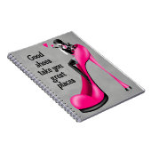 Fashion Diva in Stiletto   pink ノートブック (右側)