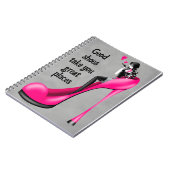 Fashion Diva in Stiletto   pink ノートブック (左側)