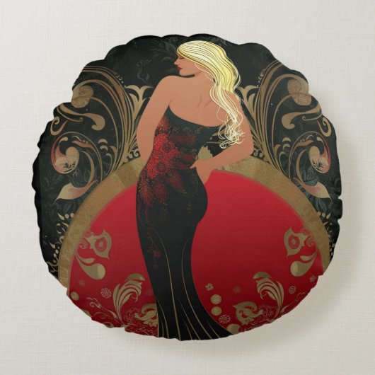 FASHION-ESQUE #4 ラウンドクッション (正面)