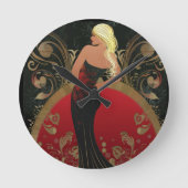 FASHION-ESQUE #4 ラウンド壁時計 (正面)