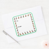 Fashion Forward Jackalope Sticker スクエアシール (封筒)