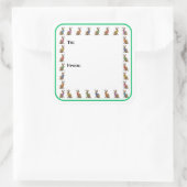 Fashion Forward Jackalope Sticker スクエアシール (バッグ)