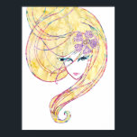 Fashion Girl ポスター<br><div class="desc">Digital fashion illustration with watercolor textures. You might also like:  



  


com</div>