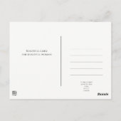 Fashion glamour beautiful graphic illustration ポストカード (裏面)