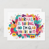 Fashion Glamour Makeup Statement Quote Design ポストカード (正面/裏面)