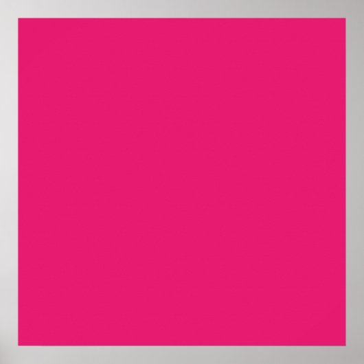 Fashion Hot Pink Personalized Color Background ポスター (正面)