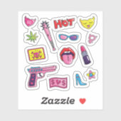 Fashion label sticker set シール (シート)