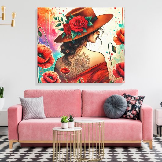 Fashion Lady  キャンバスプリント (インサイチュ (リビング))