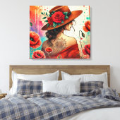 Fashion Lady  キャンバスプリント (インサイチュ (寝室))