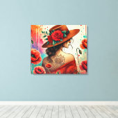 Fashion Lady  キャンバスプリント (インサイチュ (ウッドフロア))