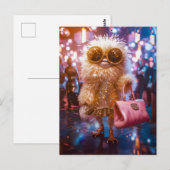 Fashion Monster on the street with bling bling ポストカード (正面/裏面)