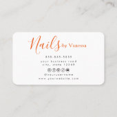 Fashion Nail Artist Manicurist Branding 名刺 (裏面)