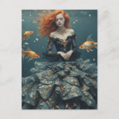 Fashion Photography With Goldfish ポストカード (正面)