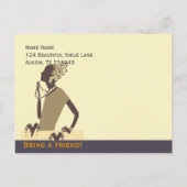 Fashion Pretty Couture Jewelry Trunk Show インビテーションポストカード (裏面)