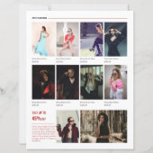 Fashion Product Promotion Flyer Template (裏面)