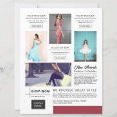 Fashion Product Promotional Flyer Template (裏面)