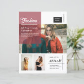 Fashion Product Promotional Flyer Template (スタンド正面)