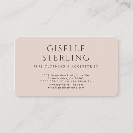 Fashion QR Code 名刺 (正面)