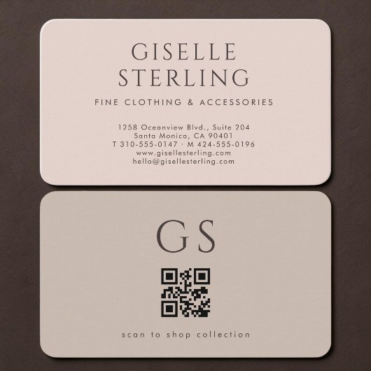 Fashion QR Code 名刺