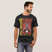 Fashion Style Kangaroo Boxing Fighter Art Design Tシャツ (正面フル)
