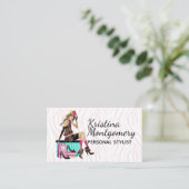 Fashion Stylist Shopper Gal Business Card 名刺 (スタンド正面)